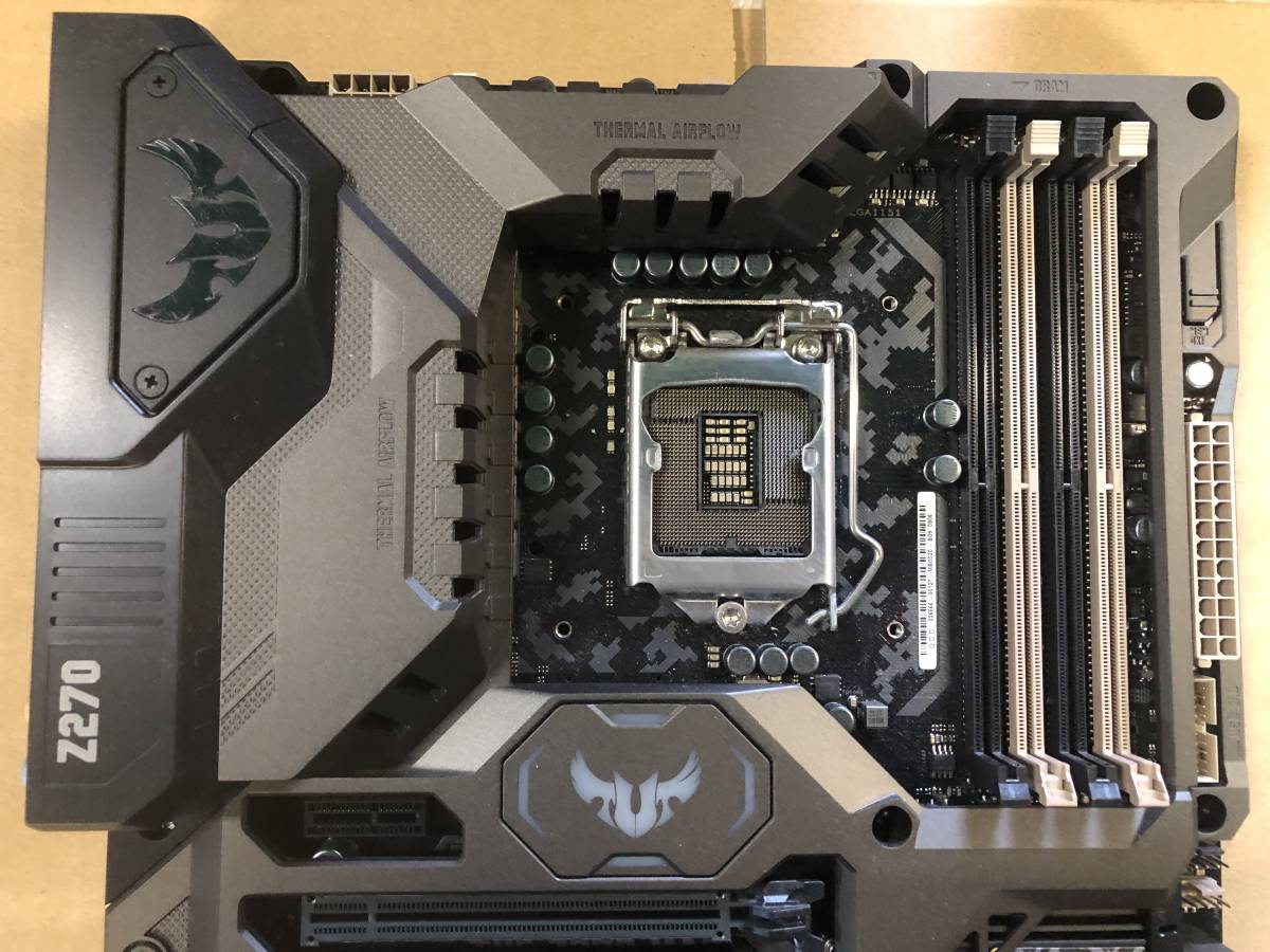 ★中古品 BIOS確認 ASUS TUF Z270 MARK 1 LGA1151 ATX DDR4 マザーボード IOパネル付き★_画像3