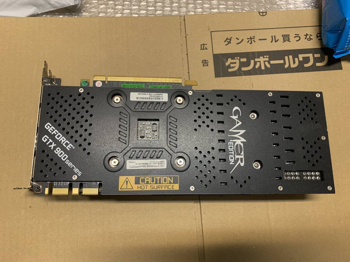 K33★ GALAX GEFORCE GAMER GTX980 SOC 4GB GDDR5 グラフィックボード 中古品 通電確認済み★の画像4