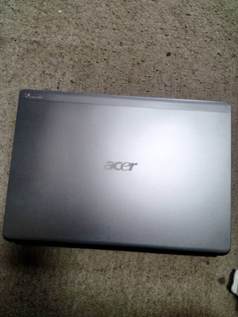 ★中古品 BIOS確認 Acer エイサー AS3810T-P22 Core 2 Duo-1.4GHZ 4GB 13.3インチ ノートパソコン OSなし★113の画像2