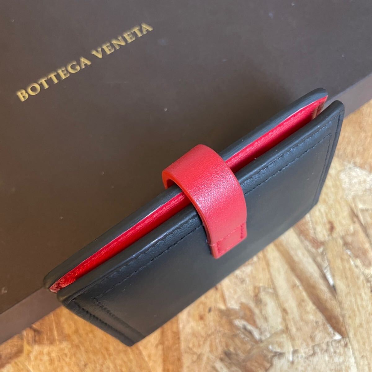 1円 美品 ボッテガヴェネタ イントレチャート BOTTEGA VENETA 財布 男女 小銭入れ 新型 ラムレザー カードケース 名刺 の画像3