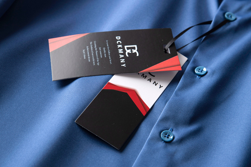 P2812-XL 新品DCKMANY■シルク混 長袖シャツ メンズ ノーアイロン 形態安定 ドレスシャツ ワイシャツ 無地 ビジネス シャツ/ブルーの画像4