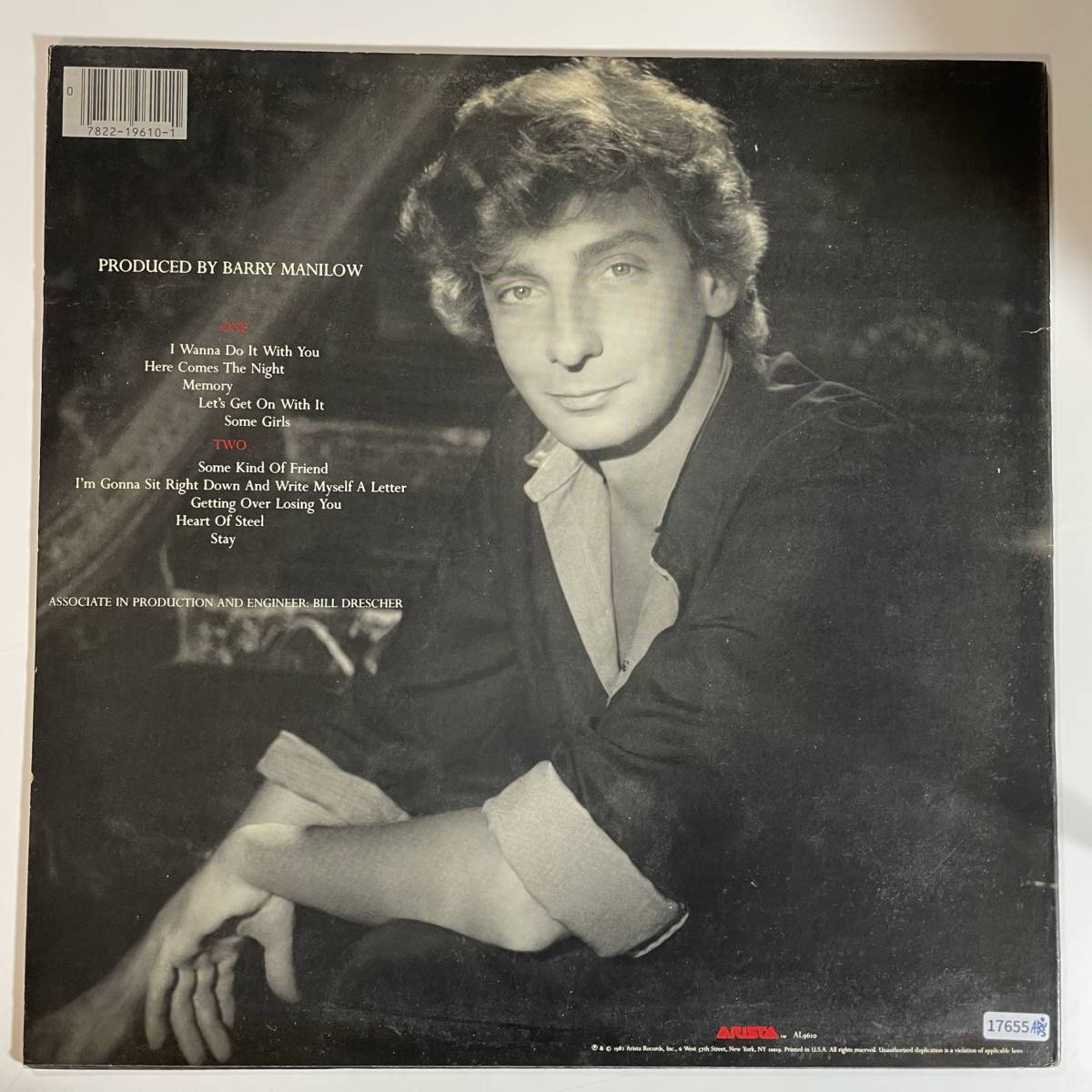 17655 【US盤★良盤】 Barry Manilow/Here Comes The Night_画像2