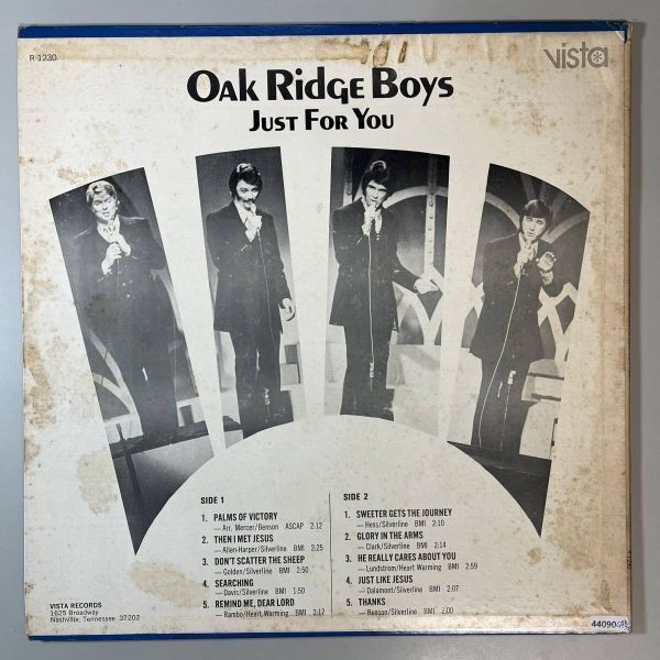 44090★美盤【US盤】 Oak Ridge Boys / Just for You_画像2