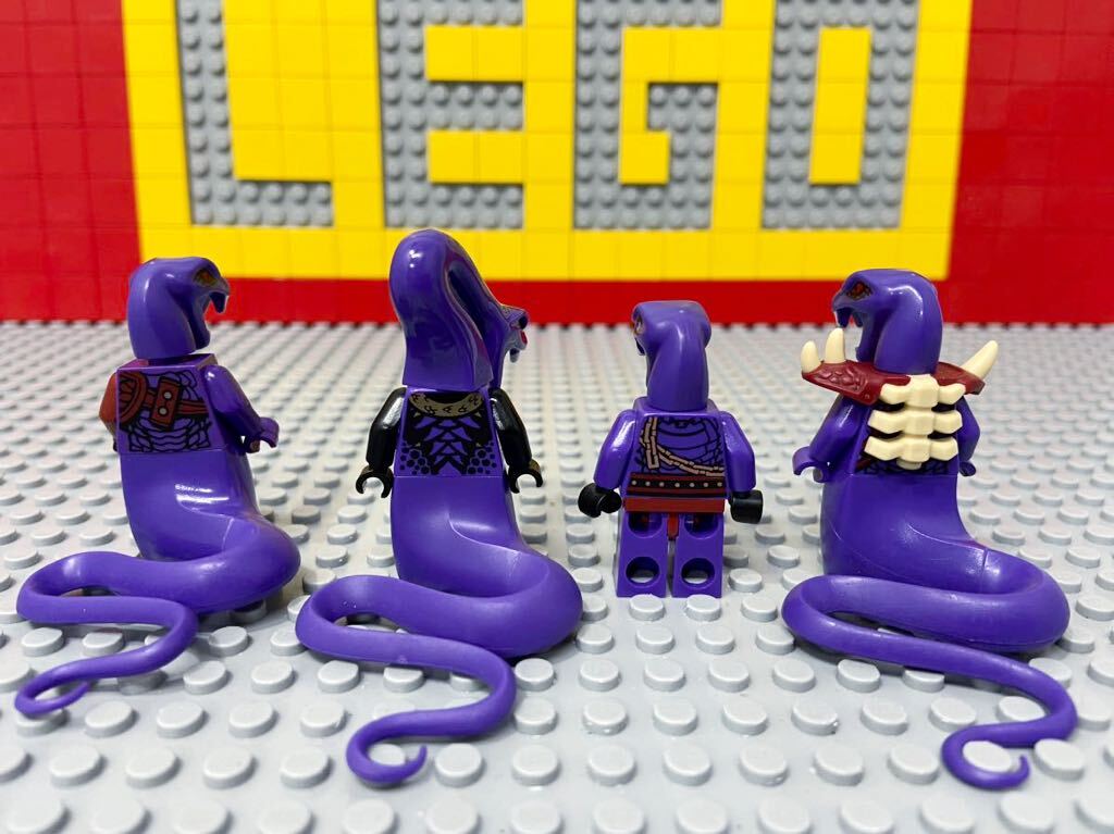 ☆ニンジャゴー☆ レゴ ミニフィグ パイソー チョプライ カパウライ ( LEGO 人形 敵 蛇 ヘビヘビ族 C40105の画像2