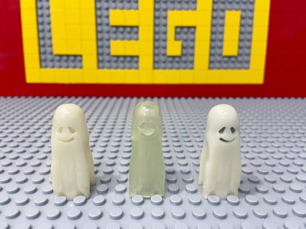 ☆暗闇で光る幽霊☆ レゴ ミニフィグ おばけ ゴースト 蓄光 ( LEGO 被り物 ハロウィン お城シリーズ C42225の画像1