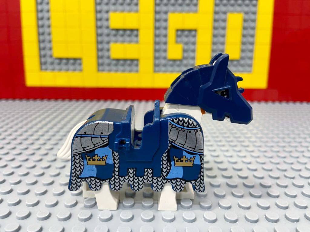 ☆装甲馬☆ レゴ 動物ミニフィグ 馬 クラウンナイト ( LEGO 人形 鞍 甲冑 キャッスル C42301の画像2