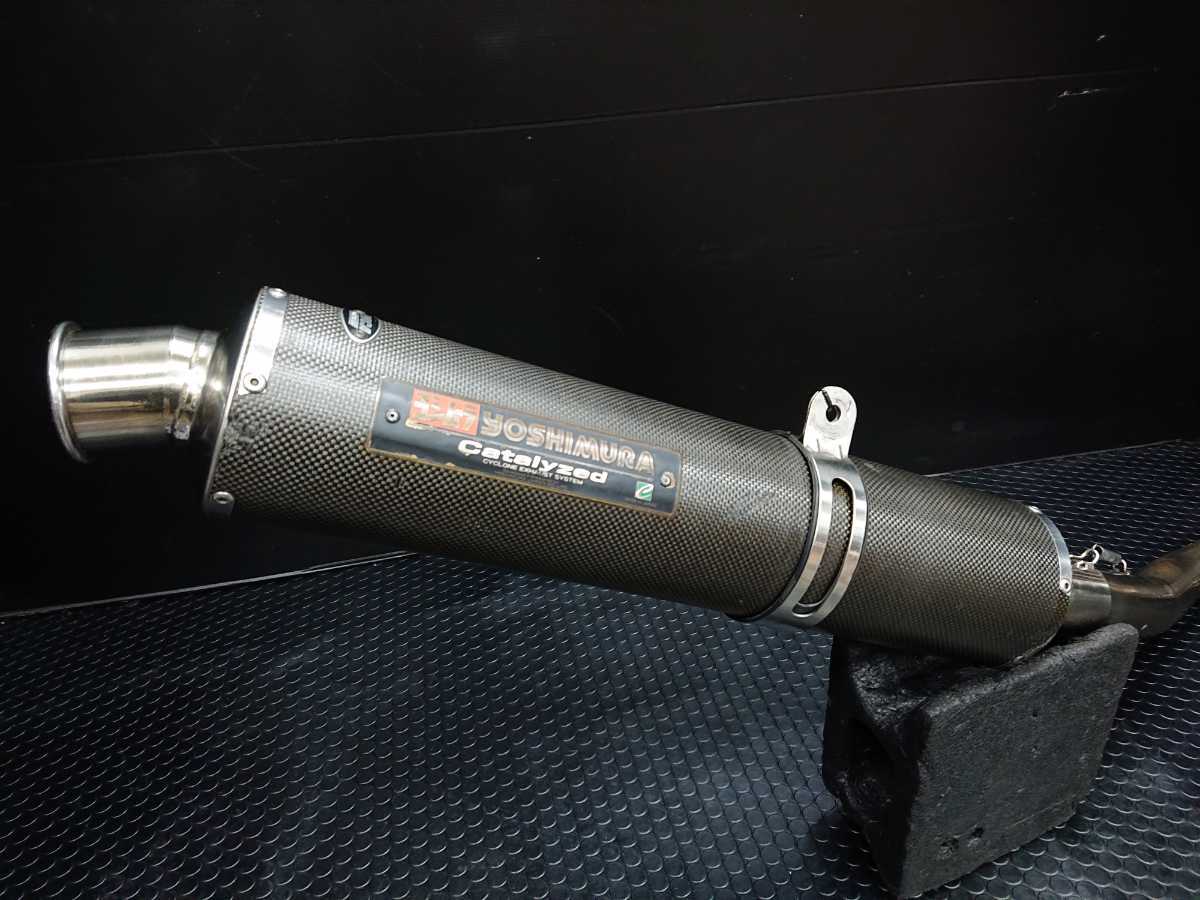 [ free shipping ]XJR1300 Yoshimura 4-1 titanium Cyclone full EX muffler ( carbon to coil silencer ) cab car exclusive use inspection XJR1200/4KG/RP01J/RP03J