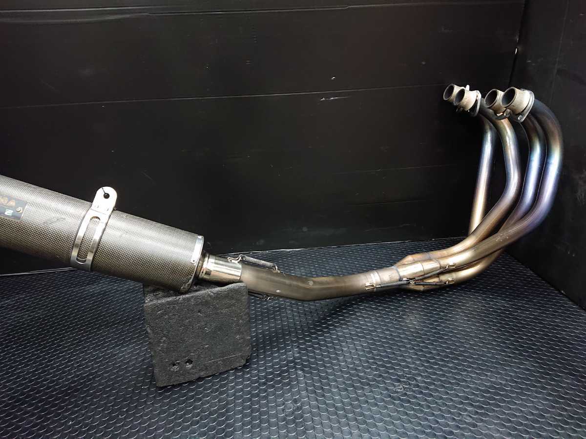 [ free shipping ]XJR1300 Yoshimura 4-1 titanium Cyclone full EX muffler ( carbon to coil silencer ) cab car exclusive use inspection XJR1200/4KG/RP01J/RP03J