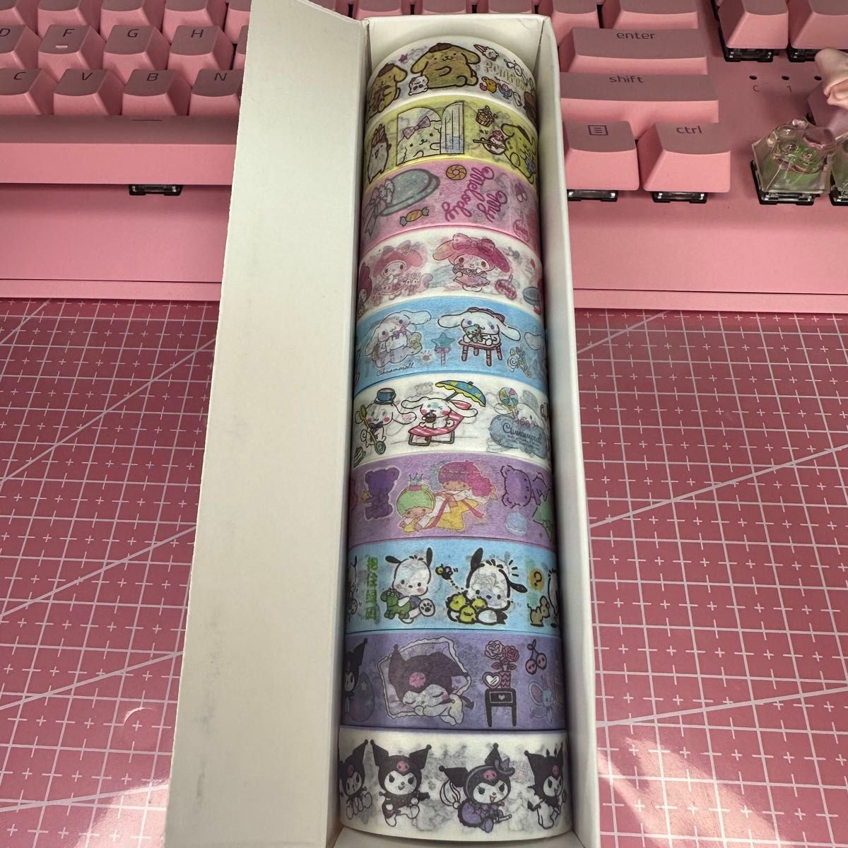 未使用品 サンリオ サンリオキャラクターズ マスキングテープ 10巻 セット