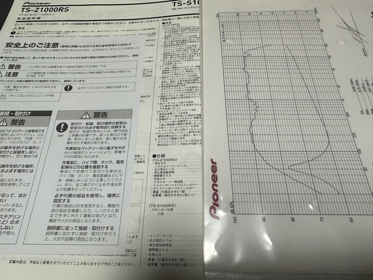 カロッツェリア carrozzeria TS-Z1000RS の画像8