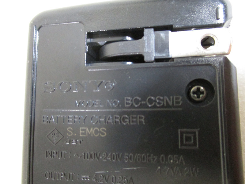 【CP/D】SONY ソニー 充電器 バッテリーチャージャー BC-CSNBの画像3