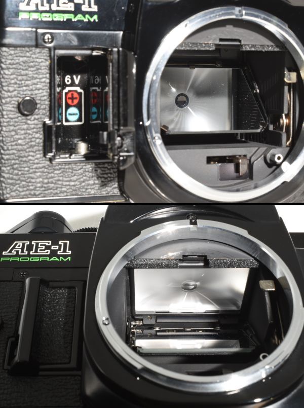 【整備/性能測定済】Canon AE-1 PROGRAM ブラック＋NFD50mmF1.8_P,S,機能OK(4222116_112)_光学系は清掃済み、電池室清掃済み