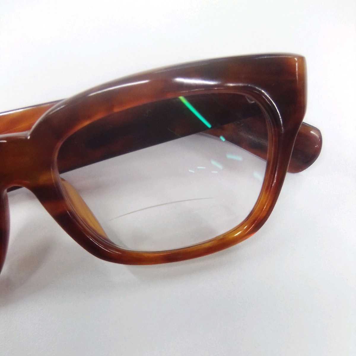 ●サ3015H◎本鼈甲　本べっ甲　レトロデザイン　メガネ　眼鏡　めがね　フレーム取りに◎_画像3
