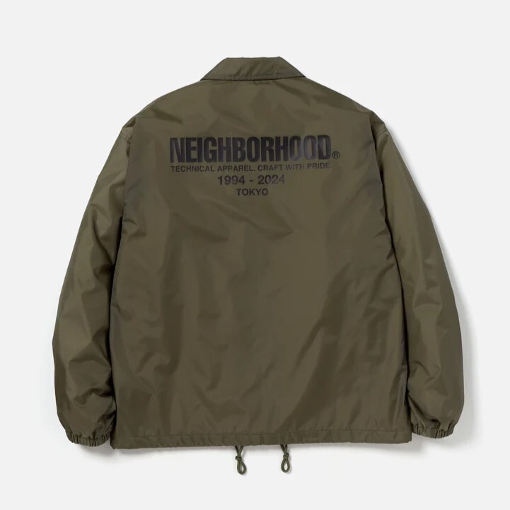 24春夏 Lサイズ オリーブドラブ WINDBREAKER JACKET-1 （241TSNH-JKM01） ネイバーフッド NEIGHBORHOODの画像1