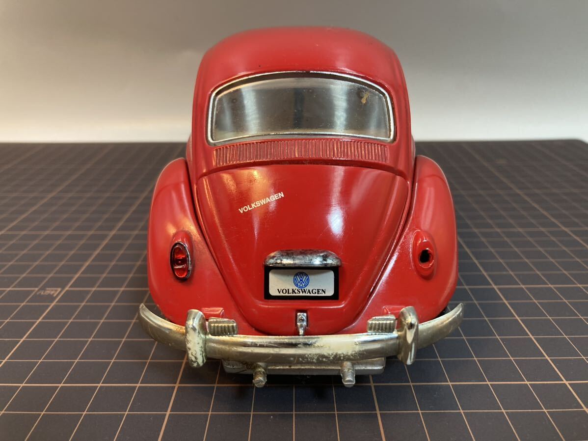 VW ビートル 1967年 ビートル 人気 RED Beetle 空冷 ケーファー ダイキャスト 各部稼働 ミニカー トイカー 車体約22cmの画像4