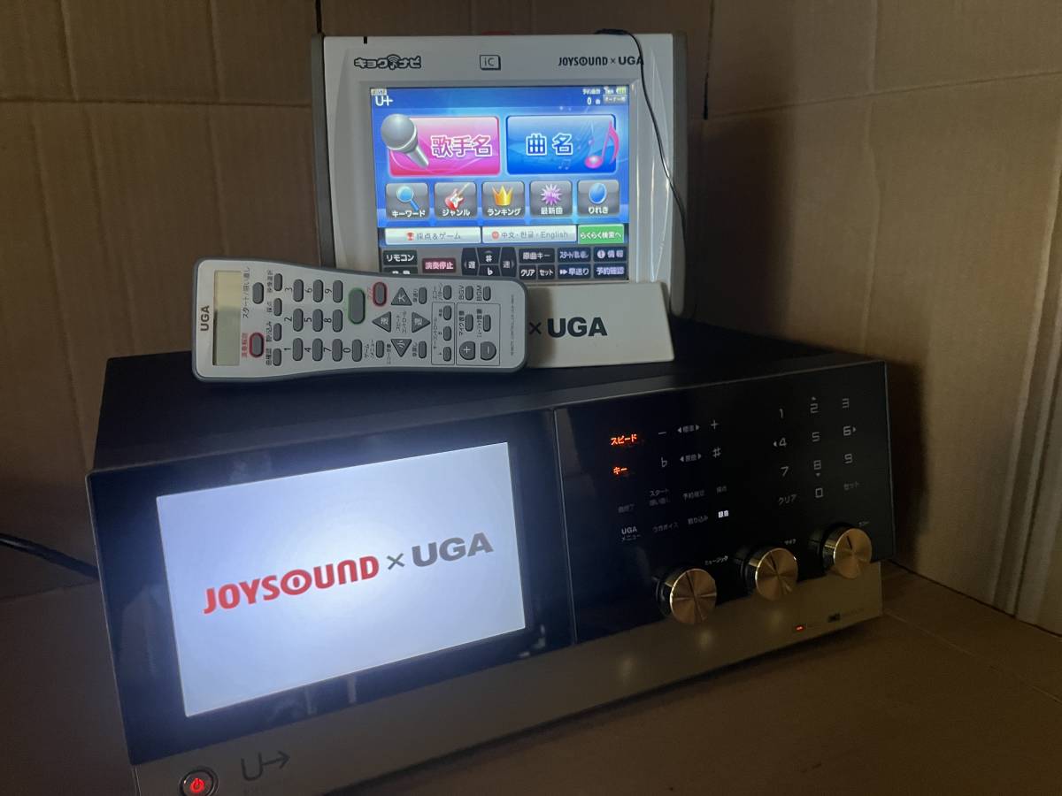 即決特典有 UGAネクスト　JOYSOUND×UGA カラオケ UGA-N10　キョクナビJR300＆リモコン付属　BMB　動作確認済み　自宅 家庭使用可_画像4