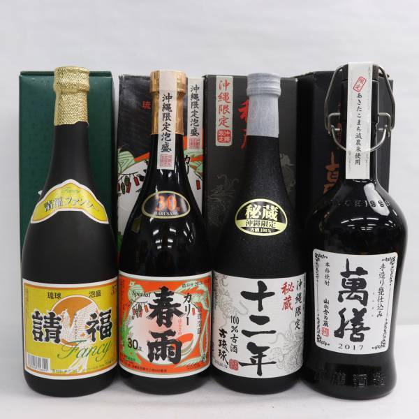 【4本セット】焼酎各種（カリー 春雨 30度 720ml 詰日10.10 等）U24C280010_画像1