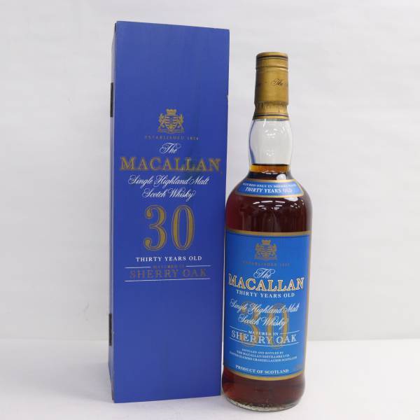 The MACALLAN（マッカラン）30年 シェリーオーク ブルーラベル 43% 700ml R24C200005の画像1