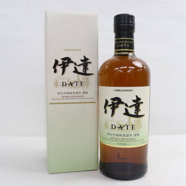 NIKKA（ニッカ）伊達 DATE 仙台宮城峡蒸溜所 謹製 43％ 700ml X24D040026の画像1