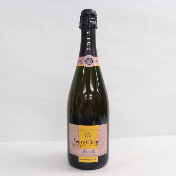 Veuve Clicquot（ヴーヴ クリコ）ヴィンテージ ロゼ 2012 12％ 750ml ※裏ラベルキズ X24D020025の画像1