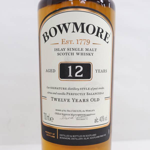 BOWMORE（ボウモア）12年 40％ 700ml E24C280001_画像2