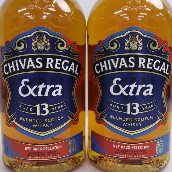 【2本セット】CHIVAS REGAL（シーバスリーガル）13年 エクストラ ライ カスク セレクション 40％ 700ml N24C290010_画像2
