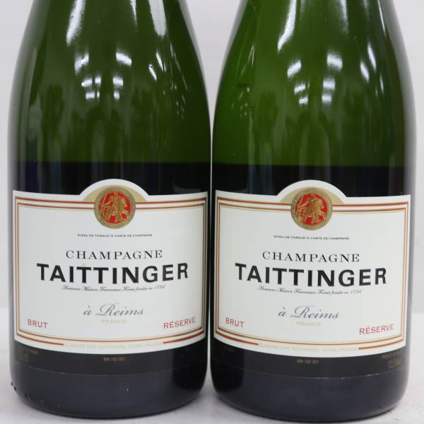 【2本セット】TAITTINGER（テタンジェ）ブリュット レゼルヴ 12.5％ 750ml O24D020029の画像2