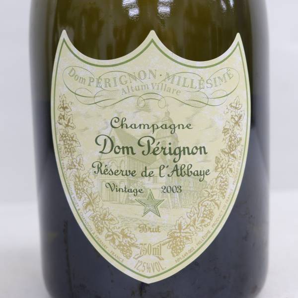 1円~Dom perignon（ドンペリニヨン）レゼルヴ ド ラベイ ゴールド 2003 12.5％ 750ml U24D010090_画像2