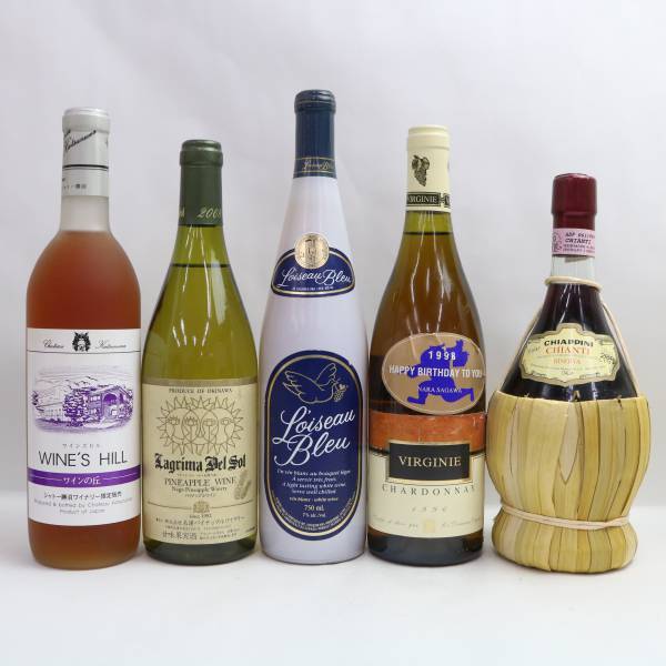 【5本セット】ワイン各種（ヴィルジニー シャルドネ 1996 12.5％ 750ml 等）X24D080262の画像1