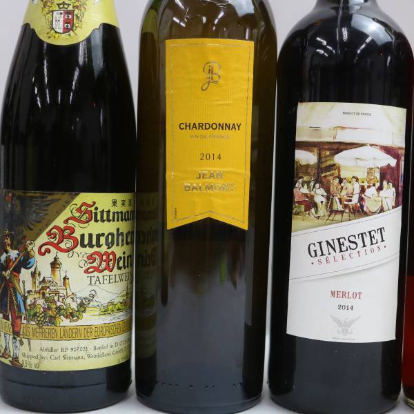 【5本セット】ワイン各種（ジネステ セレクション メルロー 2014％ 12％ 750ml 等）O24C190197の画像2