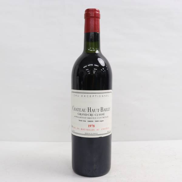 CHATEAU HAUT BAILLY（シャトー オー バイィ）1978 14％未満 750ml O24D060032の画像1