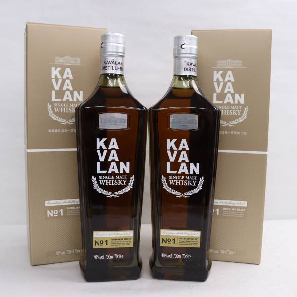 【2本セット】KAVALAN（カバラン）ディスティラリー セレクト No.1 40％ 700ml O24D090055_画像1