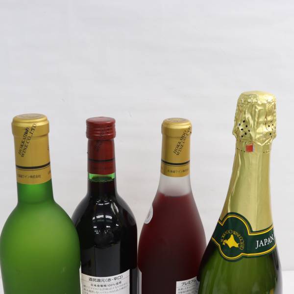 【4本セット】ワイン各種（北海道ワイン おたる醸造 特撰ナイヤガラ 白 2018 8.5％ 720ml 等）S24D040038の画像4