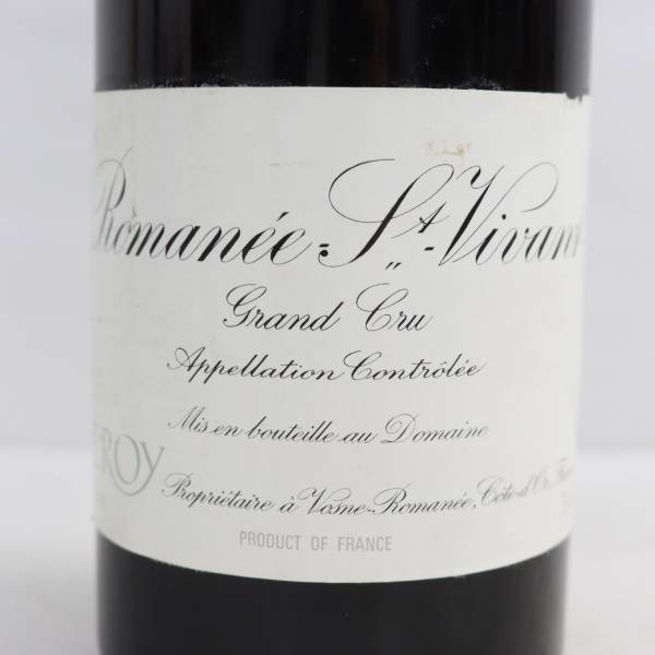 DOMAINE LEROY（ドメーヌ ルロワ）ロマネ サン ヴィヴァン グランクリュ 1988 13％ 750ml D24D050001の画像2