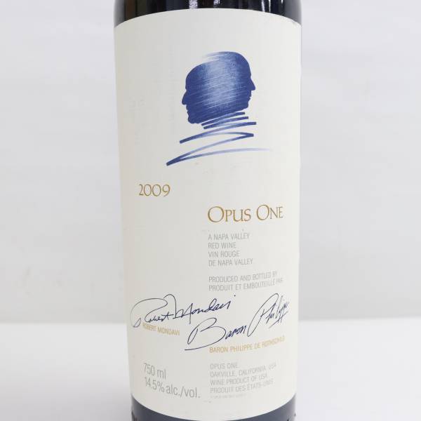 OPUS ONE（オーパスワン）2009 14.5％ 750ml T24D080066_画像2