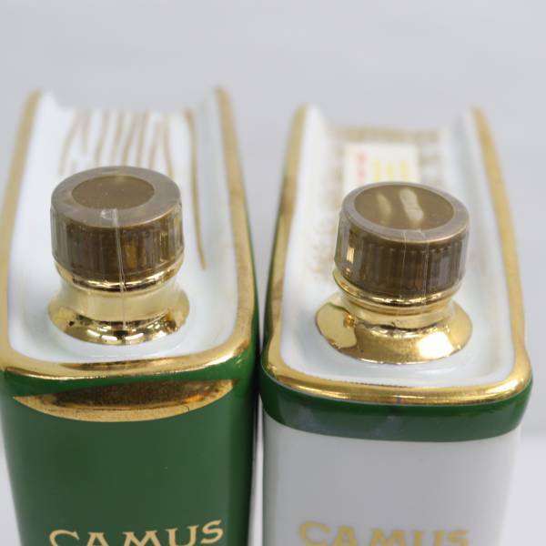【2本セット】CAMUS（カミュ）ナポレオン ブック各種（緑 40％ 700ml 等）陶器（総重量 2507g）S24D140037の画像3