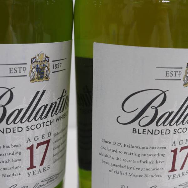 1円~【2本セット】Ballantines（バランタイン）17年 40％ 700ml T24D110144の画像8