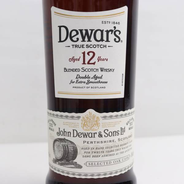 Dewars（デュワーズ）12年 ダブルエイジ 40％ 700ml T24D120019の画像2