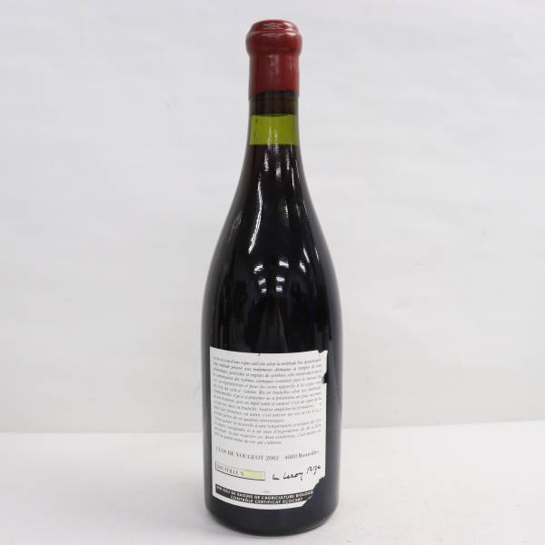 DOMAINE LEROY（ドメーヌルロワ）クロ ド ヴージョ グランクリュ 2002 13％ 750ml ※ラベル破れ・液面低下 F24D010016の画像4