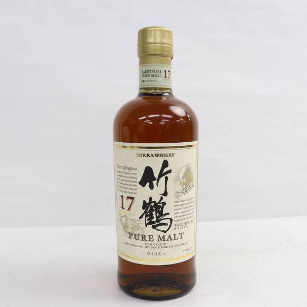 1円~NIKKA（ニッカ）竹鶴 17年 ピュアモルト 43％ 700ml T24D010050の画像1