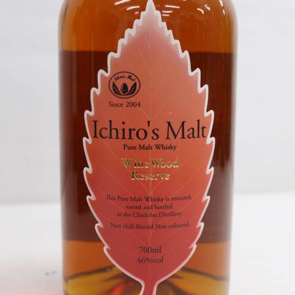 1円~Ichiros Malt（イチローズモルト）ピュアモルト WWR ワインウッドリザーブ 46％ 700ml O24D130101_画像2