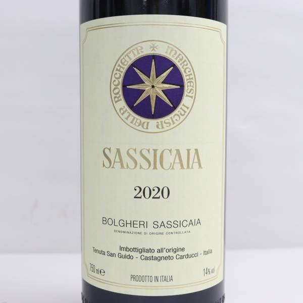 SASSICAIA（サッシカイア）2020 14％ 750ml G24D160011の画像2