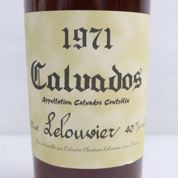 Lelouvier（レルーヴィエ）カルヴァドス 1971 40％ 700ml X24D180027_画像2