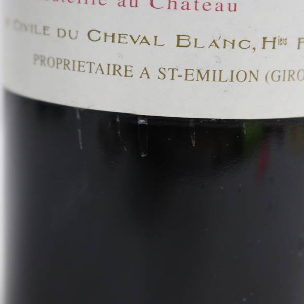 CHATEAU CHEVAL BLANC（シャトー シュヴァル ブラン）1996 13％ 750ml ※オリ有 G24D170036の画像7