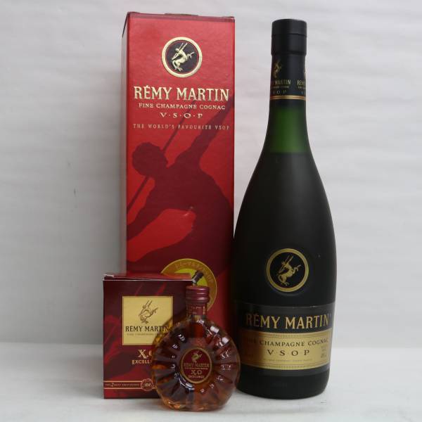 【2本セット】REMY MARTIN（レミーマルタン）各種（VSOP ファイン シャンパーニュ 40％ 700ml 等）S24A060011の画像1