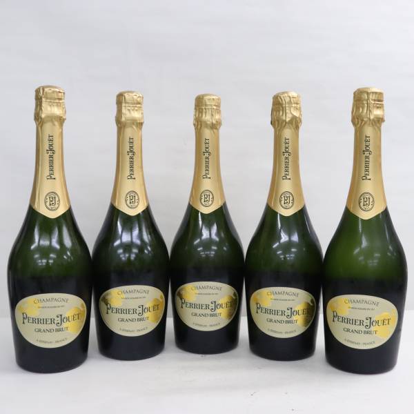 1円~【5本セット】PERRIER-JOUET（ペリエ ジュエ）グラン ブリュット 12.5％ 750ml S24D140025の画像1