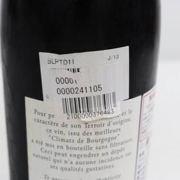 POISOT（ポワゾ）ロマネ サン ヴィヴァン グランクリュ 2011 13.5％ 750ml R24D190012の画像10