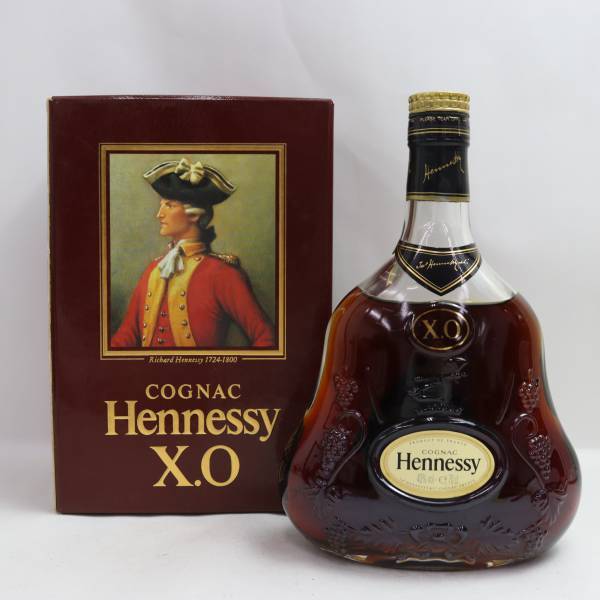 1円~Hennessy（ヘネシー）XO 金キャップ クリアボトル 40％ 700ml X24D220170の画像1