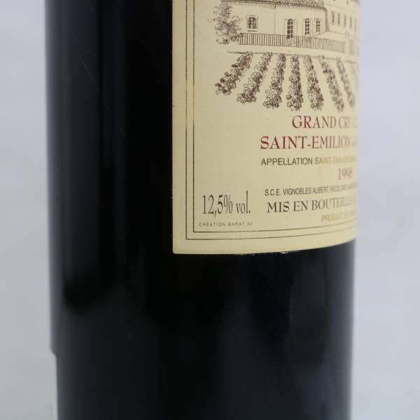 CHATEAU LA COUSPAUDE（シャトー ラ クースポード）1998 12.5％ 750ml ※液面低下・液漏れ跡 X24D220007_画像6