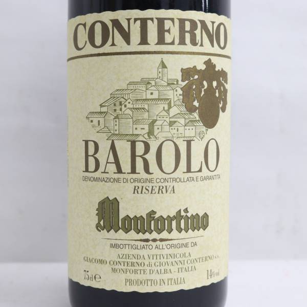 Giacomo Conterno（ジャコモ コンテルノ）バローロ リゼルヴァ モンフォルティーノ 1990 14％ 750ml X24D220102の画像2